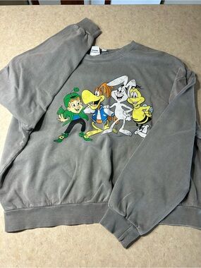 Lucky Charms Crewneck Sweatshirt Adult Large Gray General Mills Promotional